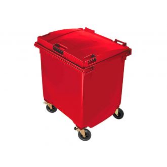 MAYA | Contenedor con tapa plana modelo 2015 rojo - 1100 L