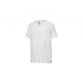 MONZA | Casaca sanitaria cuello v blanca - Talla XS