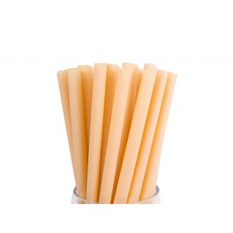 Canutillo de fibra vegetal compostable - 0,8 x 23 cm