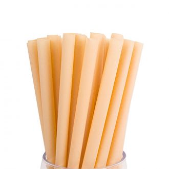 Canutillo de fibra vegetal compostable - 0,8 x 23 cm