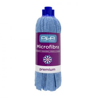 Fregona con tiras microfibra premium azul