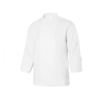 VELILLA | Chaqueta de cocina microfibra manga larga blanca - Talla S