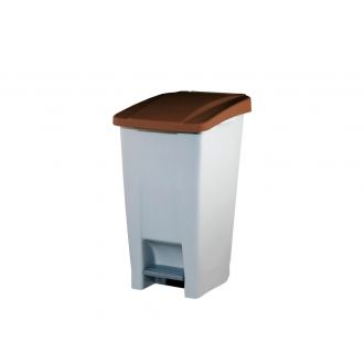 DENOX | Contenedor con pedal marrón - 60 L