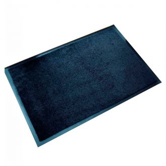 Alfombra textil con base de caucho negra - 150 cm x 85 cm