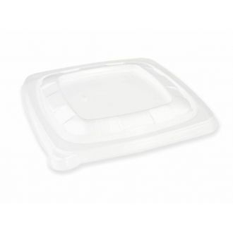 Tapa plana cuadrada de plástico - 16 cm