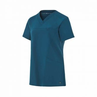 MONZA | Casaca sanitaria cuello V azul - Talla M
