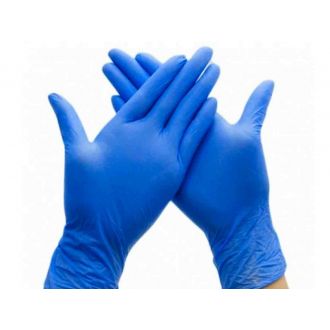 SANTEX | Guante de nitrilo sin polvo azul - Talla S