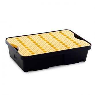 Bandeja de retención de líquidos con rejilla - 60 L