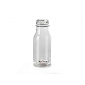 Botella leche PET con tapón - 200 ml