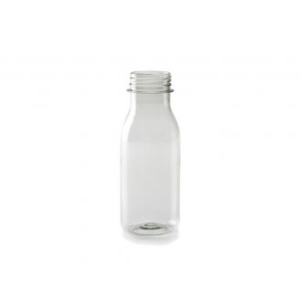 Botella leche PET con tapón - 250 ml