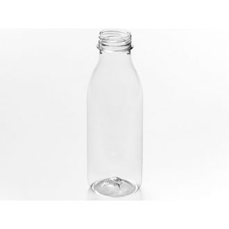 Botella leche PET con tapón - 500 ml