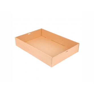 Caja catering de cartón kraft - 45 x 31 x 8 cm