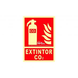 Señal extintor co2