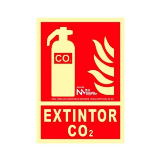 Señal extintor co2