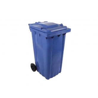 Contenedor de residuos azul con tapa - 240 L