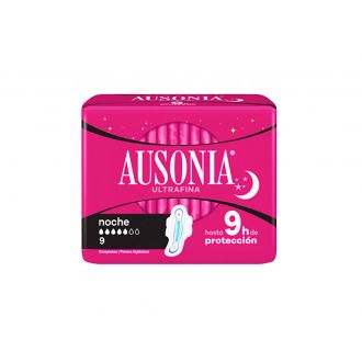 AUSONIA | Compresas ultrafinas noche con alas