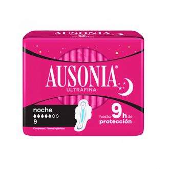 AUSONIA | Compresas ultrafinas noche con alas