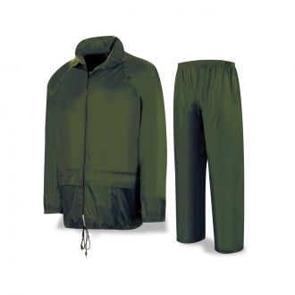 METEO | Traje de agua chaqueta y pantalón verde - Talla M