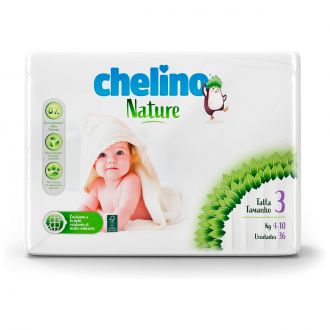 CHELINO Nature  | Pañales infantiles - Talla 3