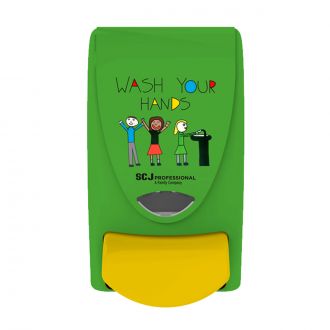 SCJP | Dispensador manual infantil "Wash Your Hands" verde