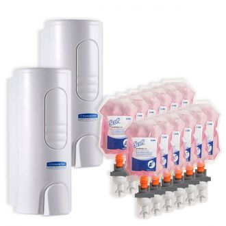 Pack SCOTT® Essential espuma de manos + 2 Dispensadores KIMBERLY CLARK ™