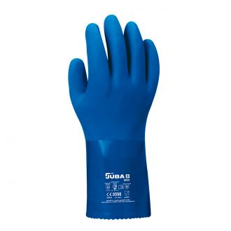 JUBA | Guantes pvc sin costura azul - Talla L