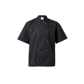 VELILLA | Chaqueta cocina manga corta negra - Talla 44