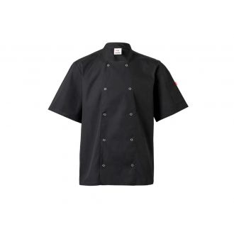VELILLA | Chaqueta cocina manga corta negra - Talla 60