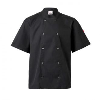 VELILLA | Chaqueta cocina manga corta negra - Talla 60