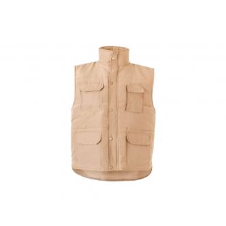 VELILLA | Chaleco acolchado beige - Talla L