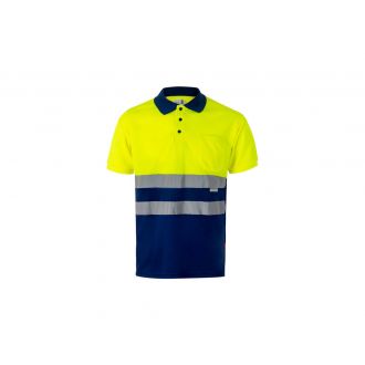 VELILLA | Polo bicolor azul y amarillo - Talla XXL
