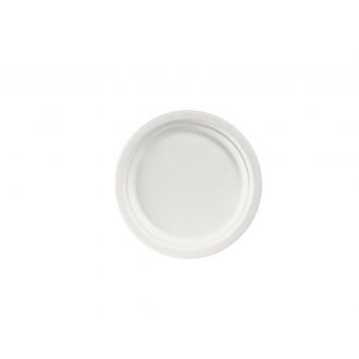 DUNI | Plato fibra de cartón blanco - Ø 22 cm