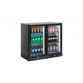 Armario horizontal refrigerado negro - 90 x 51 cm