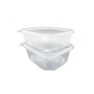 Ensaladera cuadrada con tapa bisagra -2000 ml