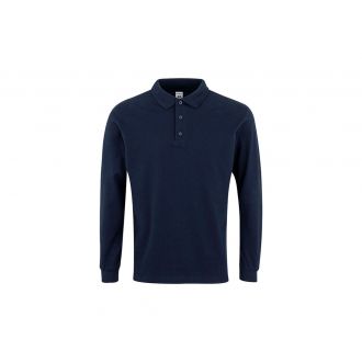 VELILLA | Polo manga larga azul marino - Talla XXXL