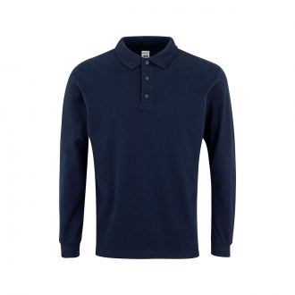 VELILLA | Polo manga larga azul marino - Talla XXXL