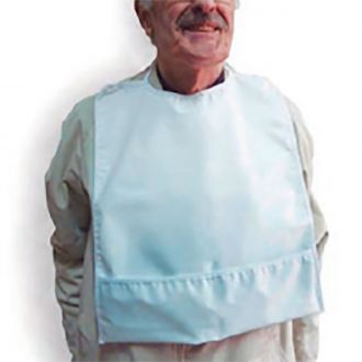 Babero adulto blanco - 40 x 60 cm