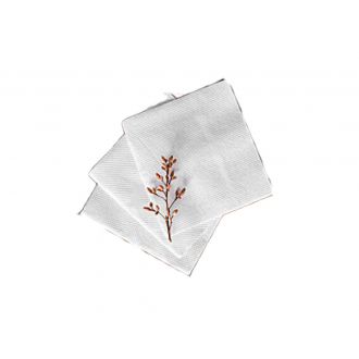 Servilleta micropunto blanca - 20 x 20 cm