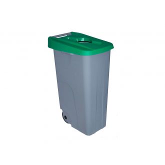 DENOX | Tapa abierta verde para contendedor de 85 L