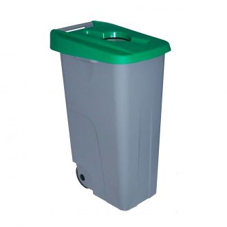 DENOX | Tapa abierta verde para contendedor de 85 L