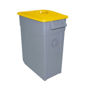 DENOX | Tapa abierta amarilla para contendedor Zeus de 65 L