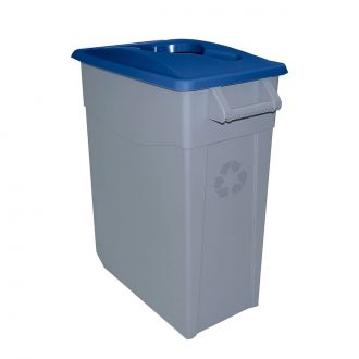 DENOX | Tapa abierta azul para contendedor Zeus de 65 L