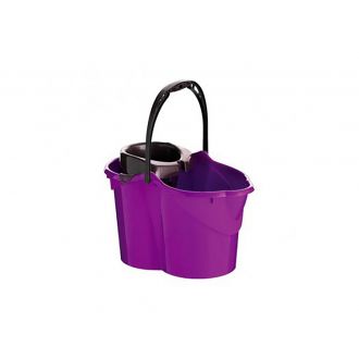 MAYA | Cubo ovalado con escurridor lila - 15 L