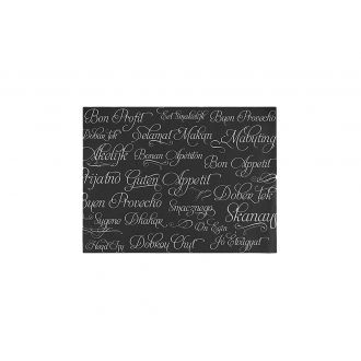 Mantel cortado startex negro - 30 x 40 cm