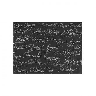 Mantel cortado startex negro - 30 x 40 cm