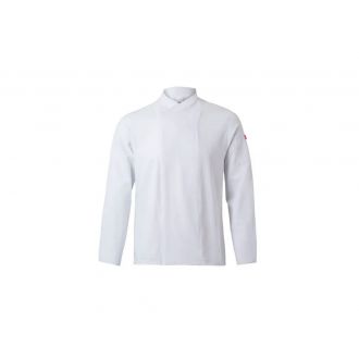 VELILLA | Chaqueta cocina microfibra blanca - Talla 3XL