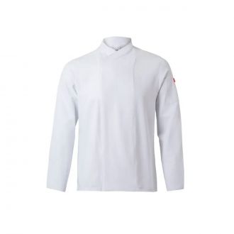 VELILLA | Chaqueta cocina microfibra blanca - Talla 3XL