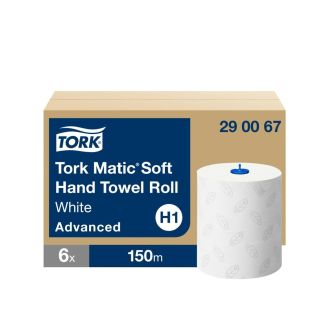 TORK Matic® | Toalla de Mano Suave en Rollo Blanco H1