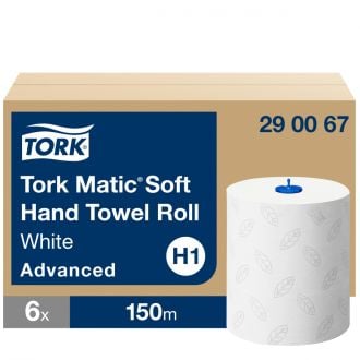 TORK Matic® | Toalla de Mano Suave en Rollo Blanco H1