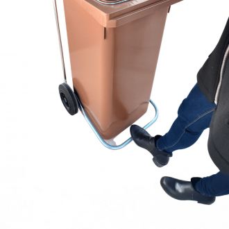MAYA | Pedal para contendor de 120L con aro sujeta bolsas
